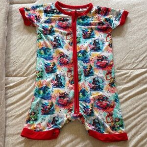 Disney Kids Bodysuit - Red and Multicolor